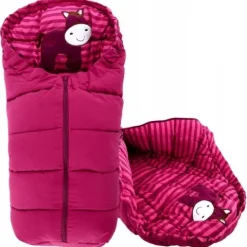 Śpiworek do wózka 4w1 COW BURGUNDY