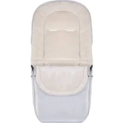 Śpiworek do wózka 4w1, mufka, śpiwór do sanek, gondoli z torbą 90 cm szaro-beżowy
