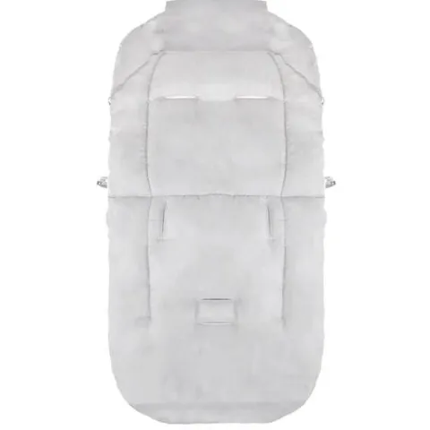 Śpiworek do wózka 4w1, mufka, śpiwór do sanek, gondoli z torbą 90 cm szaro-niebieski