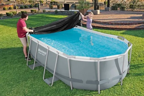 Plandeka do basenu ze stelażem 427 x 250 cm pokrywa Bestway 58425