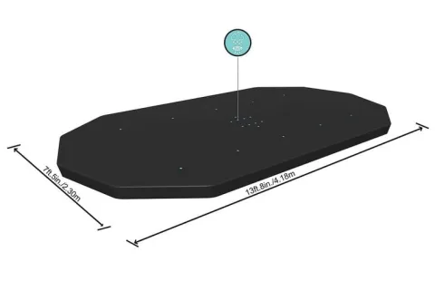 Plandeka do basenu ze stelażem 427 x 250 cm pokrywa Bestway 58425