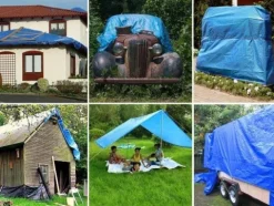 Plandeka plandeki pe niebieska wzmacniana 2x3