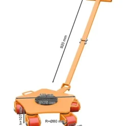 PLATFORMA JEZDNA ROLKI TRANSPORTOWE CORMAK CRP 5T UDŹWIG 5000KG