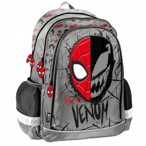 PLECAK SZKOLNY PASO SPIDER-MAN VENOM DLA CHŁOPCA MARVEL SZKOŁA SZARY