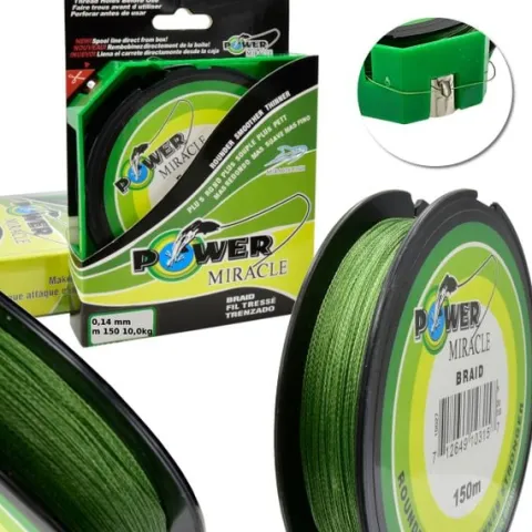 PLECIONKA WĘDKARSKA POWER Zielona 0,14 mm/ 10,0 kg