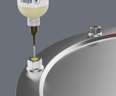 PLOMBA PŁYNNA FARBA DO ŚRUB 12000 TUBKA 20ml, ŻÓŁTA, BASIC, STANDARD