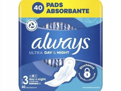 Podpaski ALWAYS Ultra Day & Night Rozmiar 3 (40 sztuk)