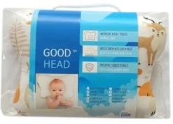 Poduszka ortopedyczna dla niemowląt na płaską główkę Good Head | Forest | L