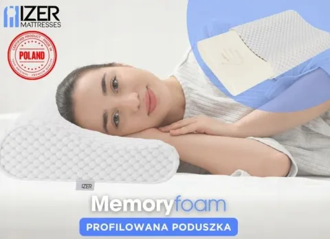 Poduszka Ortopedyczna profilowana VISCO Memory do spania na boku