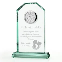 PODZIĘKOWANIE DLA RODZICÓW na ślub wesele Statuetka Zegar +GRAWER