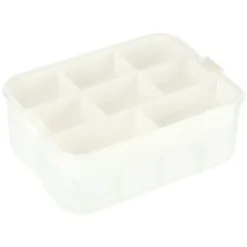 Pojemnik na Klocki Zabawki Organizer Plastikowy z Przegródkami i Pokrywą