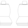 Pokrowce samochodowe na fotele komplet pokrowców na siedzenia Kia Cerato