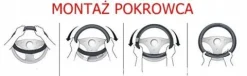 Pokrowiec perforowany skórzana nakładka na kierownice skóra perforowana X