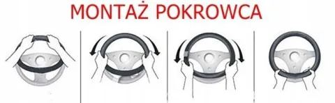 Pokrowiec perforowany skórzana nakładka na kierownice skóra perforowana X