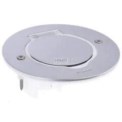Pokrywa gniazda podłogowego, pojedyncza, okrągła, INOX Legrand 089701