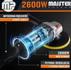 POLERKA SAMOCHODOWA SZLIFIERKA 4x GĄBKA+ PASTA POLERSKA MENZERNA MP Majster