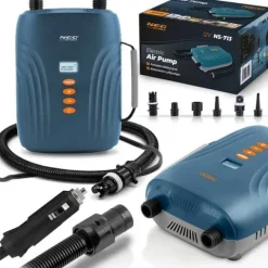 Pompka elektryczna do materaca pontonu SUPa + 6 przejściówek 12V Neo-Sport NS-713