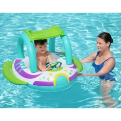 Ponton plażowy do pływania z daszkiem 107 x 112 cm Bestway 34149
