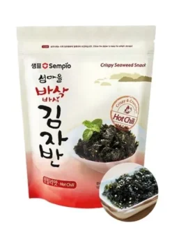 Posypka koreańska z alg morskich gim jaban z chilli i sezamem prażone chipsy seaweed dried bez barwników i konserwantów sempio 50g