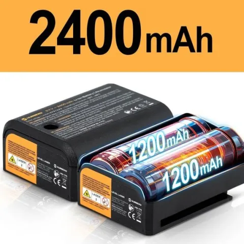 Poziomica laserowa laser krzyżowy w walizce + akcesoria Humberg HM-175