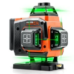 Poziomica laserowa laser krzyżowy w walizce + akcesoria Humberg HM-175