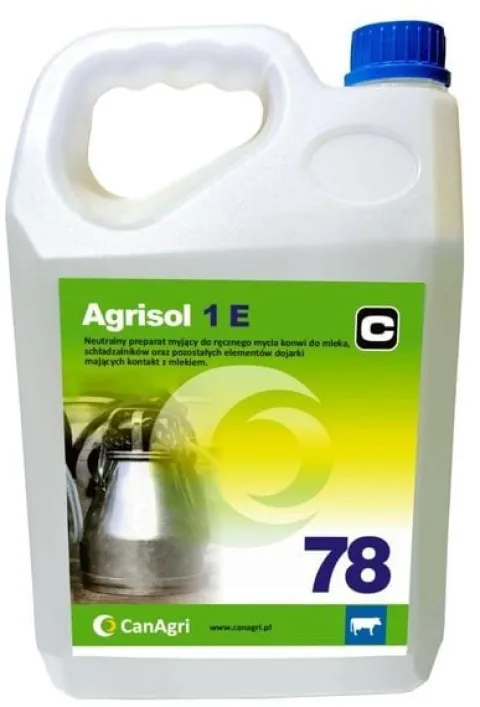 Preparat do ręcznego mycia konwi Agrisol 1 E 78, 5 kg, Can Agri