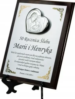 PREZENT na ROCZNICĘ ŚLUBU JUBILEUSZ 15 20 25 30 40 45 50 55 GODY +