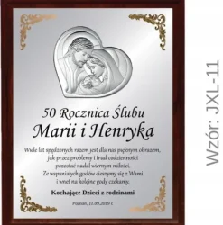 PREZENT na ROCZNICĘ ŚLUBU JUBILEUSZ 15 20 25 30 40 45 50 55 GODY +