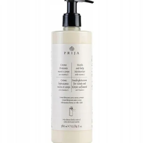 PRIJA BALSAM DO CIAŁA I RĄK Z WITAMINĄ E 380ml z Pompką - hotelowa jakość