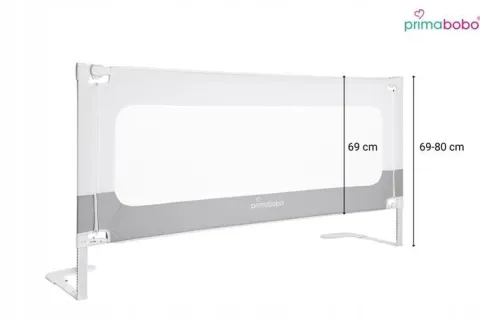 PRIMABOBO Barierka do łózka VELVO 140cm, osłona ochronna dla dzieci