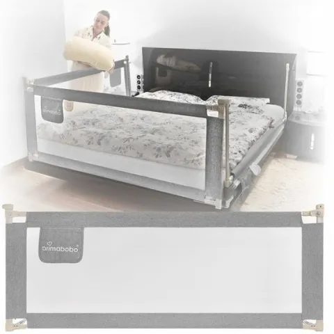 PRIMABOBO Barierka ochronna do łóżka CLASSIC 200cm dla dzieci WYSOKA