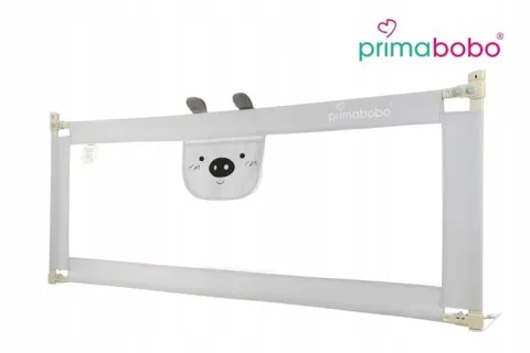 PRIMABOBO Barierka ochronna do łóżka MIŚ 140cm SKŁADANA, dla dzieci