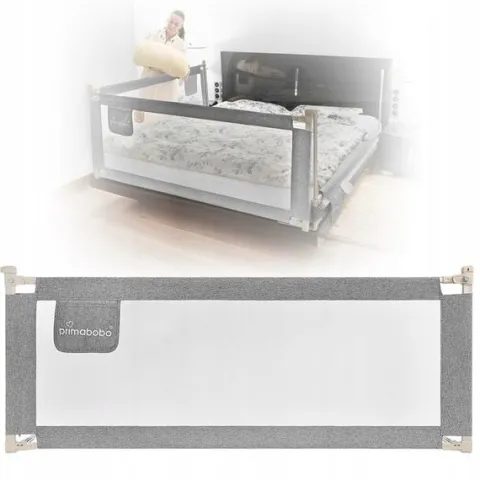PRIMABOBO Barierka ochronna do łóżka CLASSIC 140cm dla dzieci WYSOKA