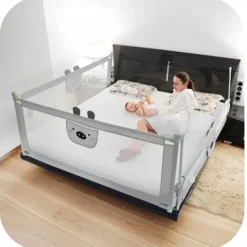 PRIMABOBO Barierka ochronna do łóżka MIŚ 180cm SKŁADANA, dla dzieci