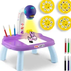 Projektor do nauki rysowania Ricokids 773700 - fioletowy