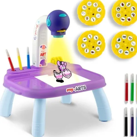 Projektor do nauki rysowania Ricokids 773700 - fioletowy