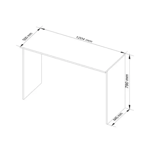 Proste biurko do pokoju, biura, STOR, 120x50x79 cm, | TYLETEGOTU