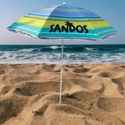 Pruhovaný plážový slunečník