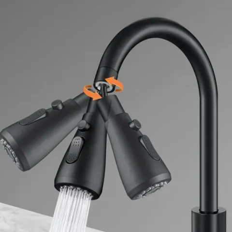 PRZEDŁUŻACZ KRANU KUCHENNEGO AERATOR PERLATOR ADAPTER DO BATERII 3 FUNKCJE