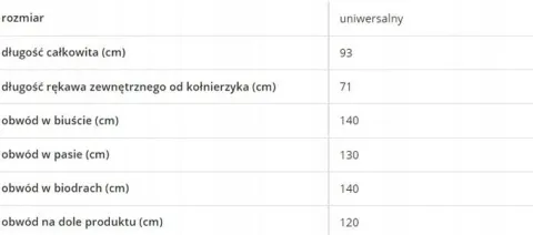 PRZEJŚCIOWY PŁASZCZ Z ALPAKI DUŻY ROZMIAR KOLOR BIAŁY