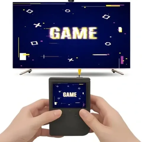 PRZENOŚNA MINI KONSOLA RETRO 400 GIER DO GRY DLA DZIECI + PAD