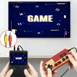 PRZENOŚNA MINI KONSOLA RETRO 400 GIER DO GRY DLA DZIECI + PAD