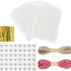 200 Przezroczyste Torebki Foliowe 10x15 Cm na Słodycze i Prezenty OPP