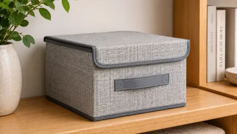 Pudełko organizer na drobiazgi ubrania zabawki składany skrzynia kufer 26cm
