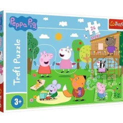 PUZZLE 24 MAXI ZABAWY NA POLANIE PEPPA PIG 14342
