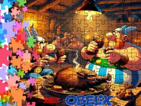 Puzzle tradycyjne - Asterix & Obelix