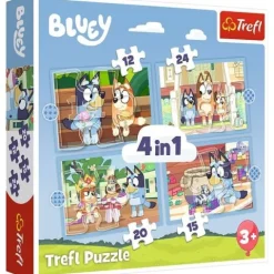 PUZZLE 4W1 BLUEY I JEGO ŚWIAT 34637