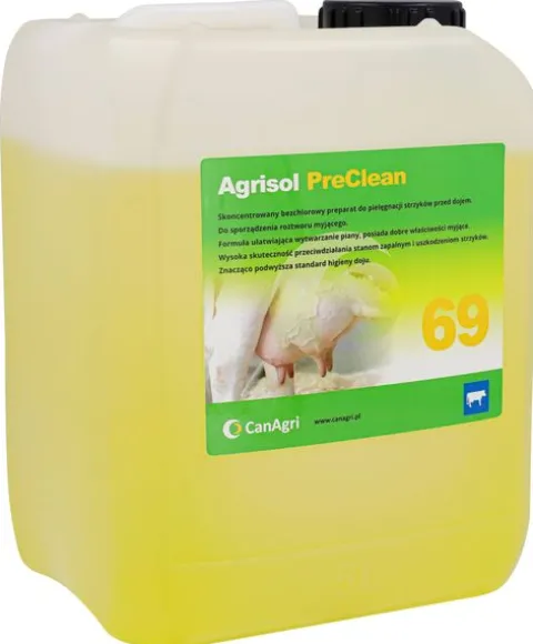 Płyn do mycia wymion Agrisol PreClean 69, 5 kg, Can Agri