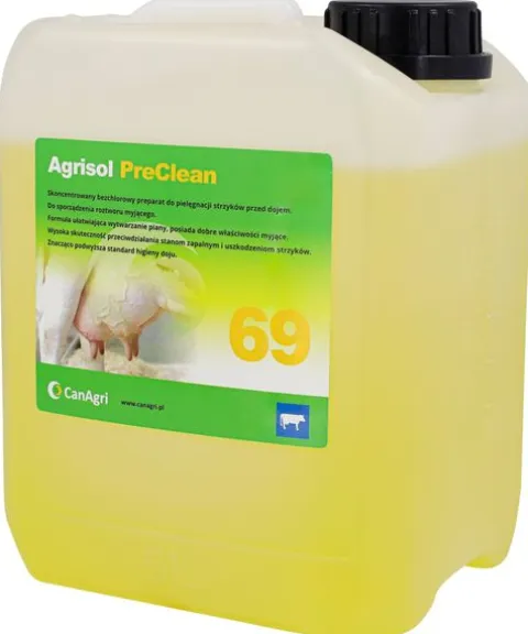 Płyn do mycia wymion Agrisol PreClean 69, 5 kg, Can Agri