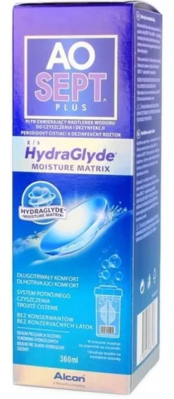 Płyn do soczewek Aosept Plus Hydraglyde 360 ml